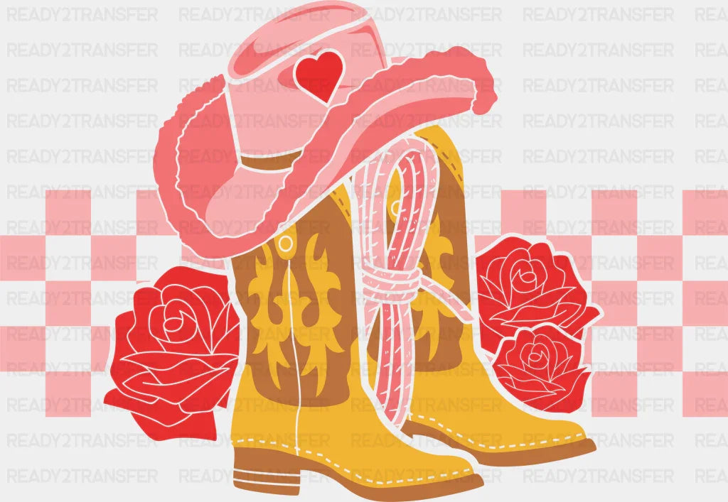 Cowgirl Boots Dtf Transfer