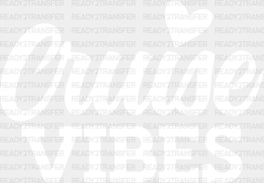 Cruise Vibes Heart - Family Dtf Heat Transfer Adult Unisex S & M (10’’) / Light Color Design