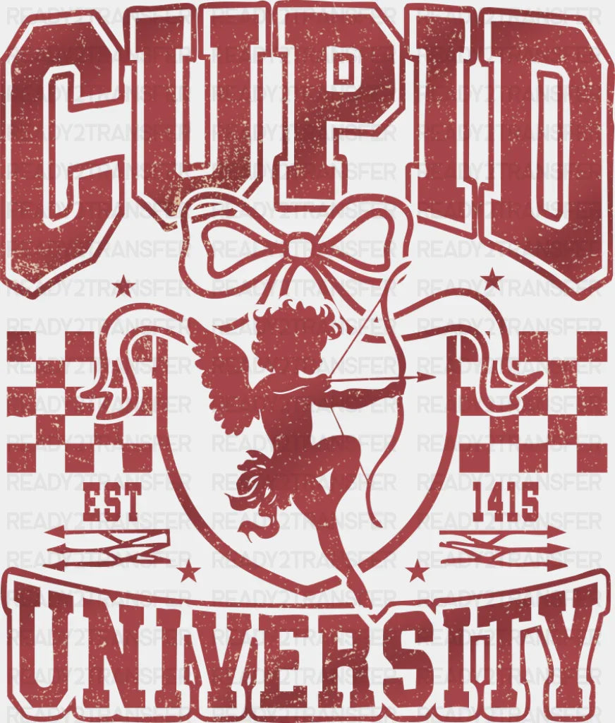 Cupid University Red Design - Valentine’s Day DTF Transfer