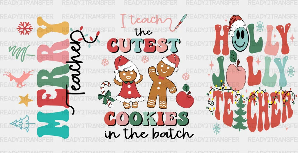 Cutest Cookies - Christmas Cup Wrap Uv Sticker Permanent Dtf Decal