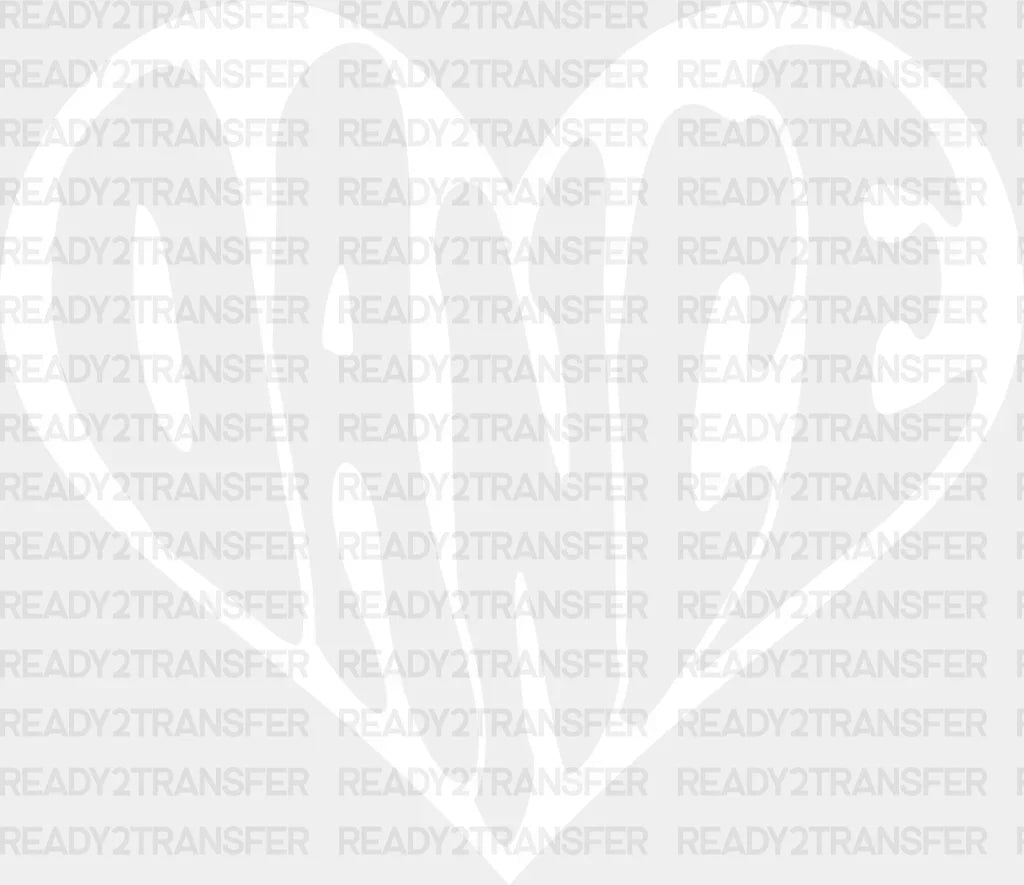 Dance Heart Design - Dancing Dtf Heat Transfer Adult Unisex S & M (10’’) / Light Color (See Imaging)