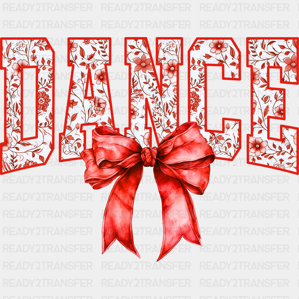 Dance Red Ribbon - Dancing DTF Transfers ready2transfer