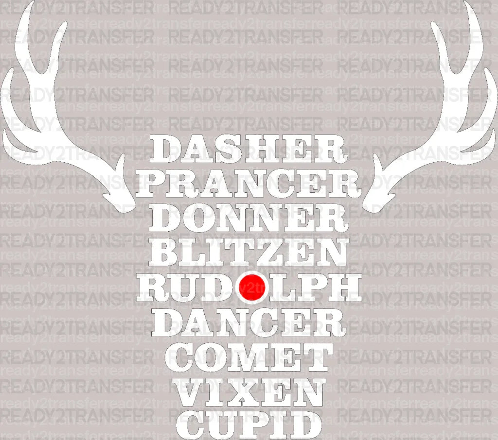 DASHER PRANCER DTF Transfer - ready2transfer