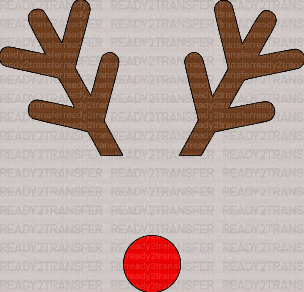 Deer Horn DTF Transfer ready2transfer Lined