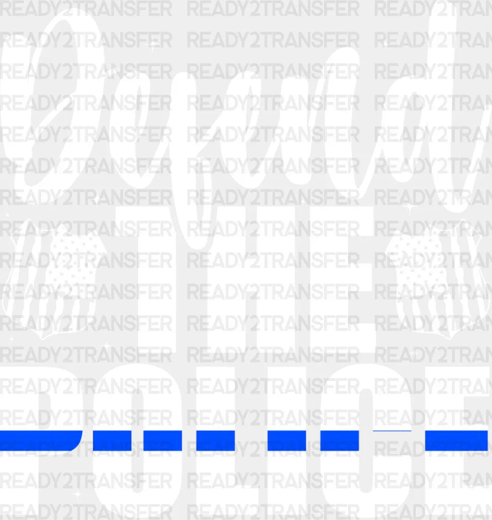 Defend The Police - Dtf Heat Transfer Adult Unisex S & M (10’’) / Light Color Design (See Imaging)