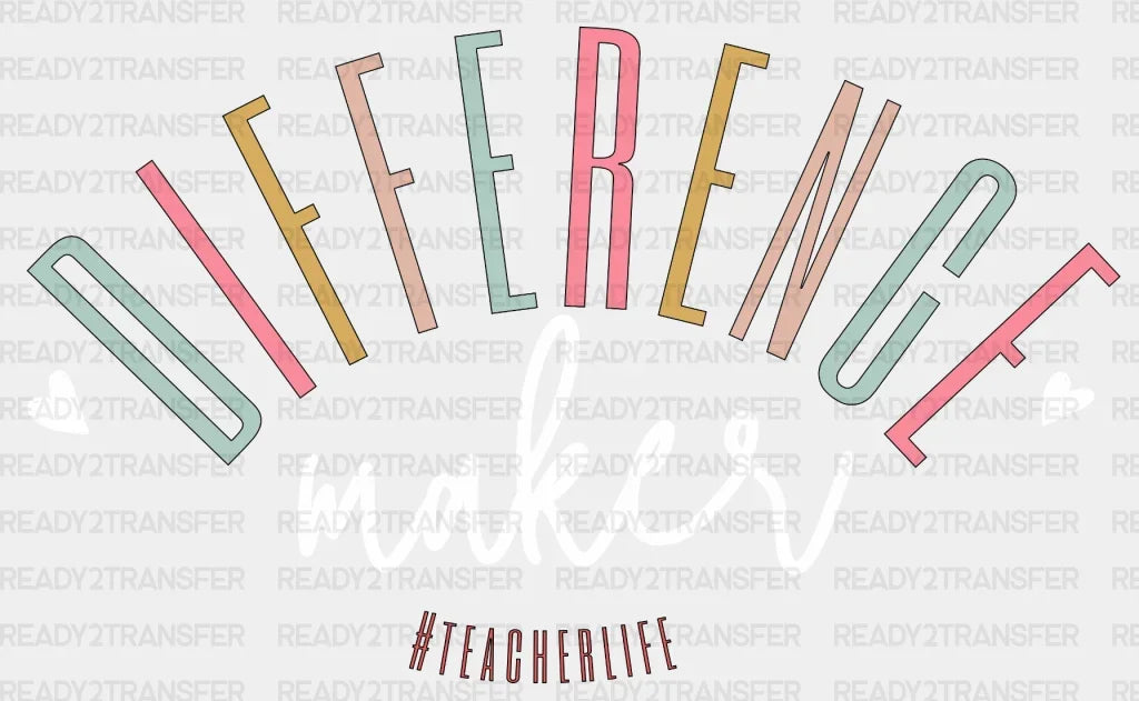 Dıfference Makes DTF Transfer ready2transfer White