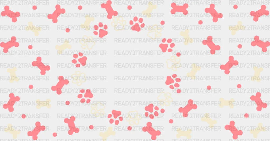 Dog Paw And Treats - Pets Cup Wrap Uv Sticker Permanent Dtf Decal