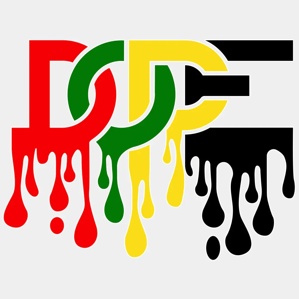 Dope Blm Dtf Transfer Adult Unisex - S & M (10’) / White