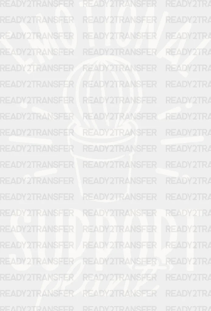 Emotional Support Plant - Plants Dtf Heat Transfer Adult Unisex S & M (10’’) / Light Color