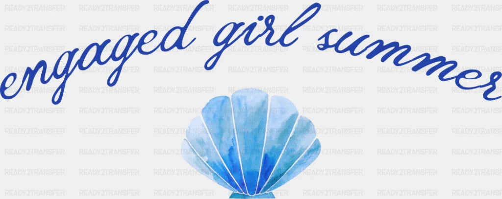 Engaged Girl Summer - Summer DTF Transfer Adult Unisex - S & M (10’’) / Dark Color Design (See Imaging)