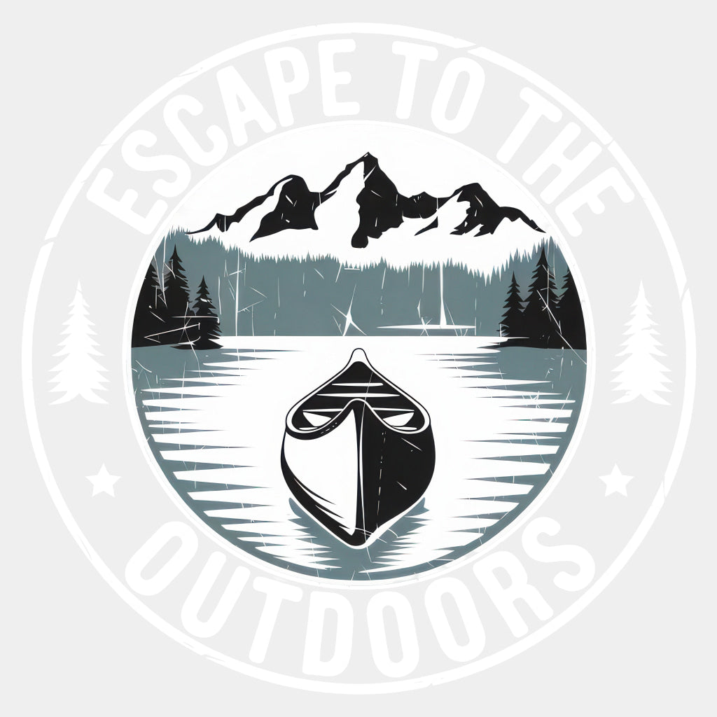 Escape To The Outdoors - Hiking DTF Transfers ready2transfer Light Color Design (See Imaging)