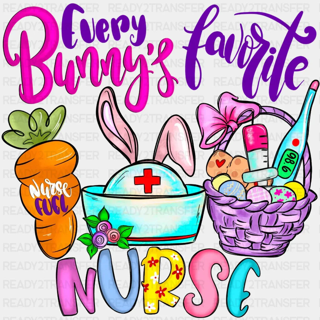 Every Bunny’s Favorite Nurse Easter Dtf Heat Transfer Design