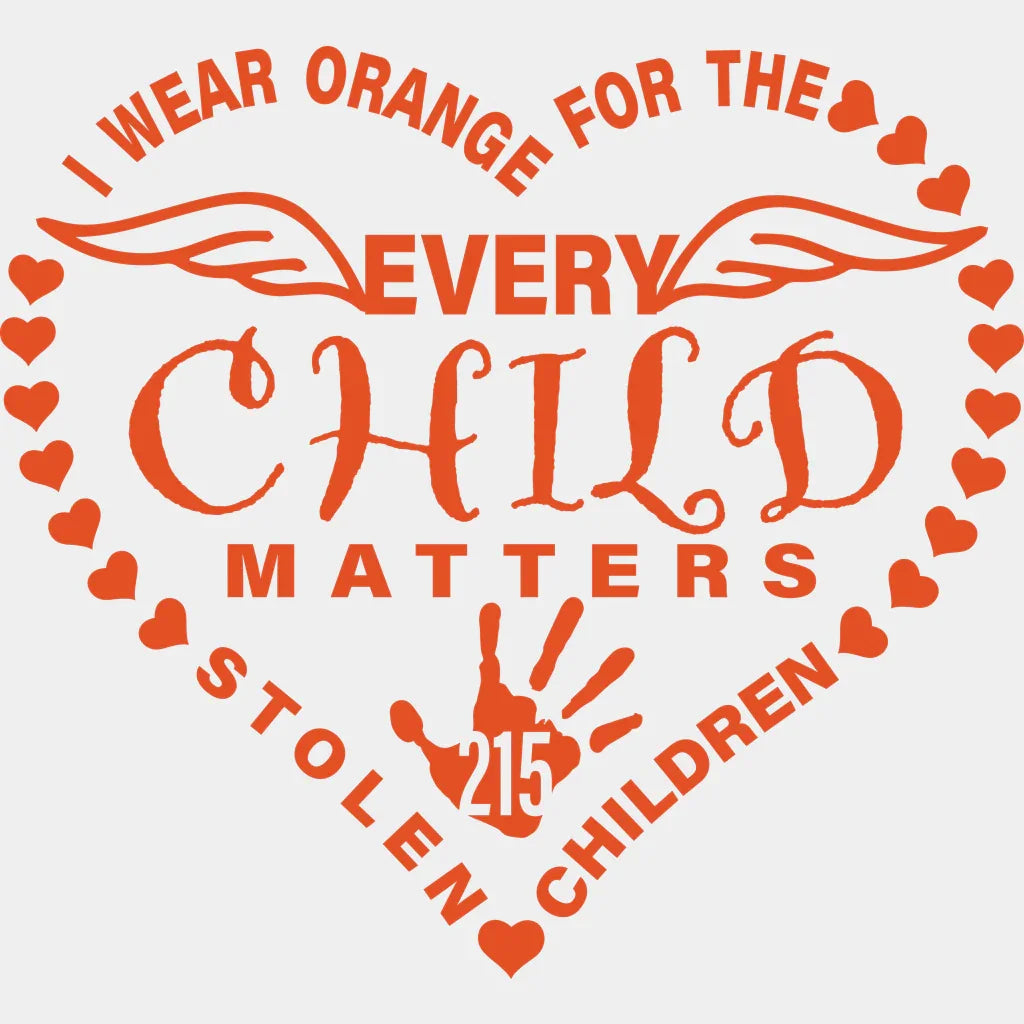 Every Child Matter Blm Dtf Transfer Adult Unisex - S & M (10’) / Orange
