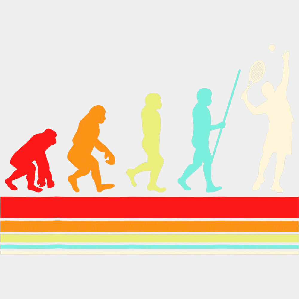 Evolution - Tennis DTF Transfers ready2transfer Light Color Design (See Imaging)