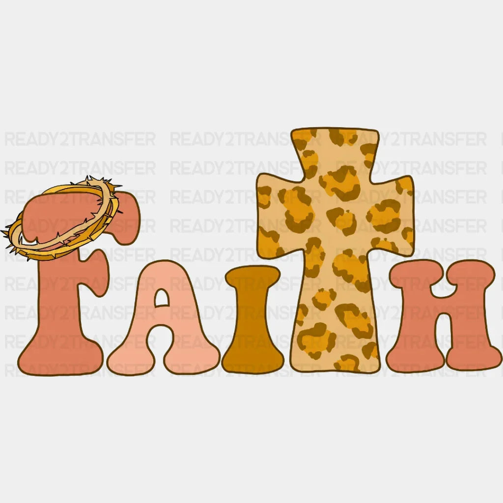 Faith Easter Dtf Heat Transfer Design