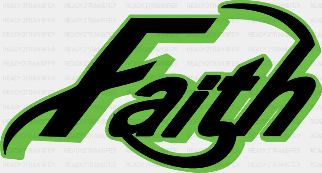 Faith Green Design - Christianity DTF Transfer