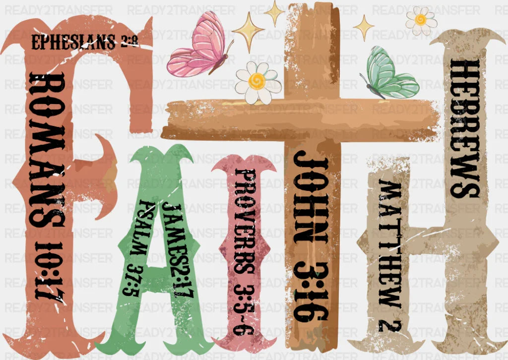Faith Vintage West Design - Christianity DTF Transfer
