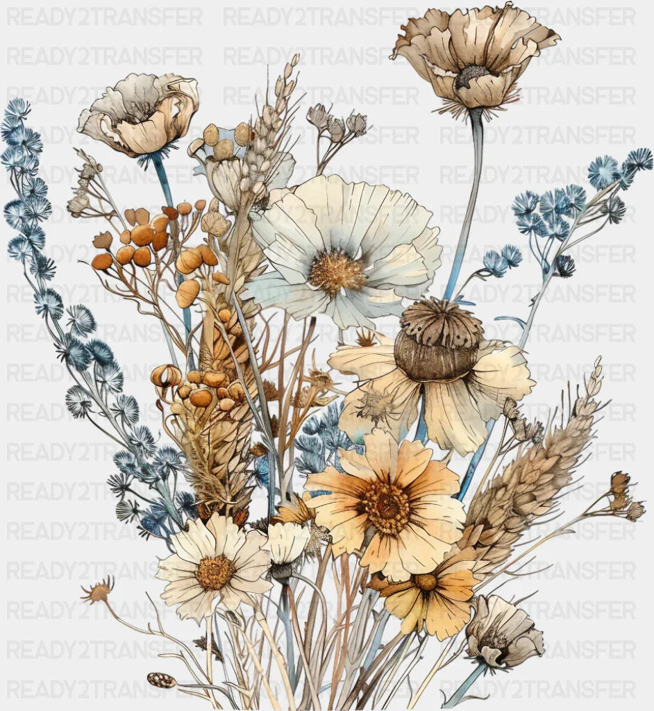 Fall Flowers Fall DTF Transfer
