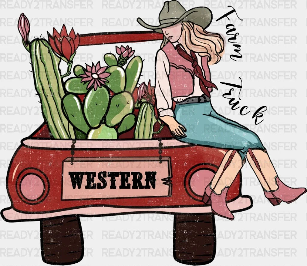 Farm Truck Dtf Transfer