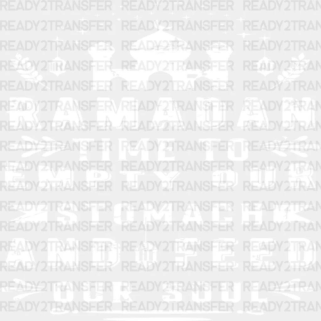 Feed Our Soul - Muslim Dtf Transfer Adult Unisex S & M (10’’) / Light Color Design (See Imaging)