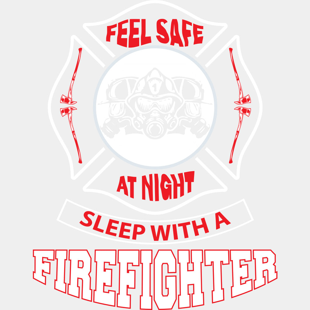 Feel Safe At Night - Fire Department DTF Transfers ready2transfer Light Color Design (See Imaging)