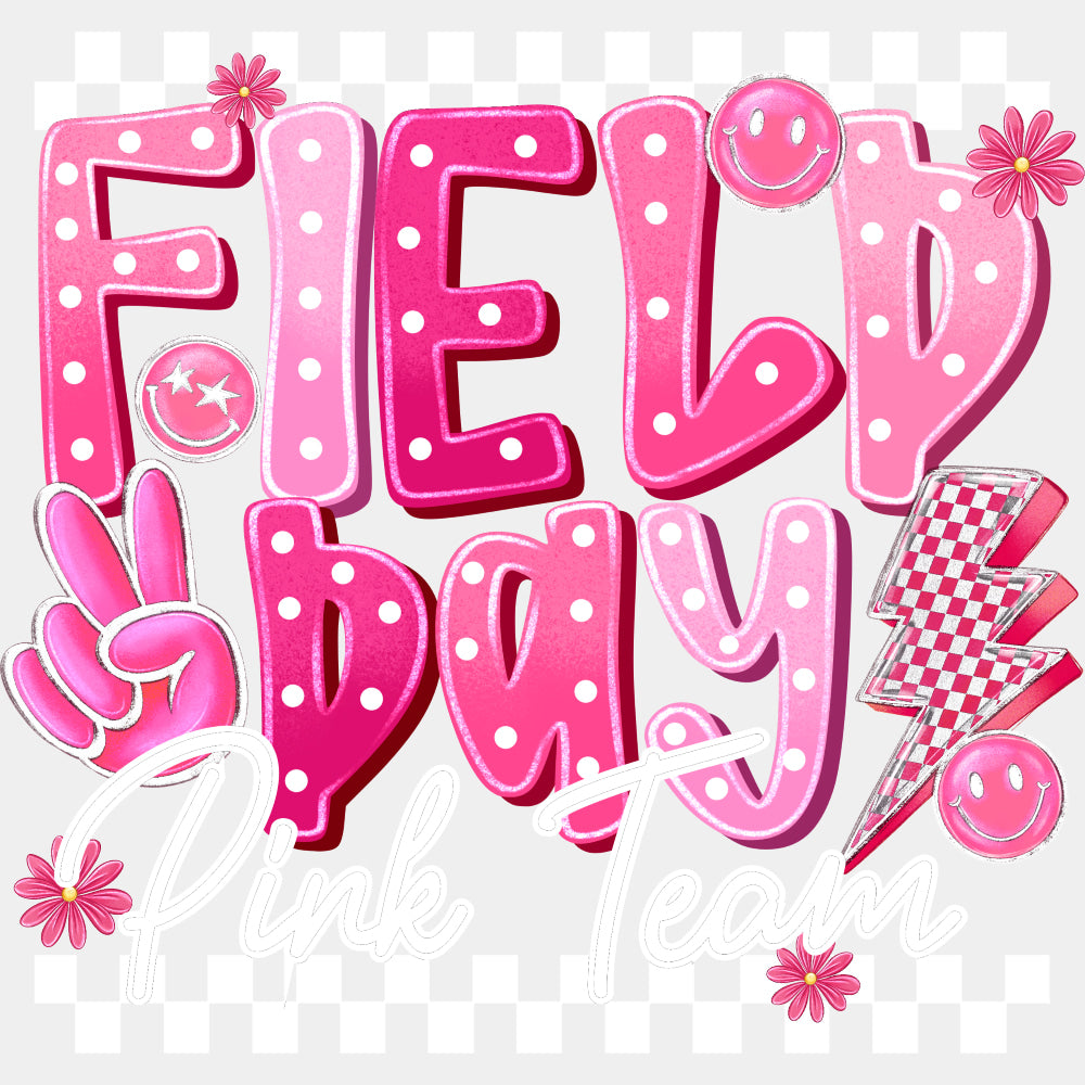 Field Day Pink Team - Field Trip DTF Transfers ready2transfer Light Color Design (See Imaging)