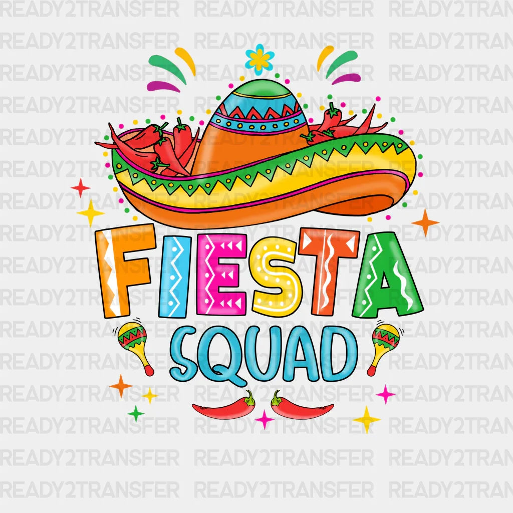 Fiesta Squad Hat DTF Transfer
