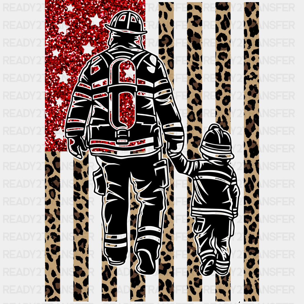 Firefighter & Child - Fire Department DTF Transfers ready2transfer