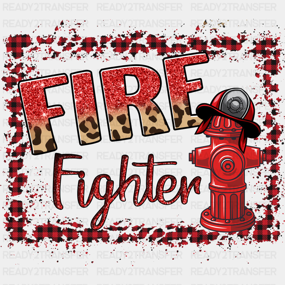 Firefighter Red & Black - Fire Department DTF Transfers ready2transfer