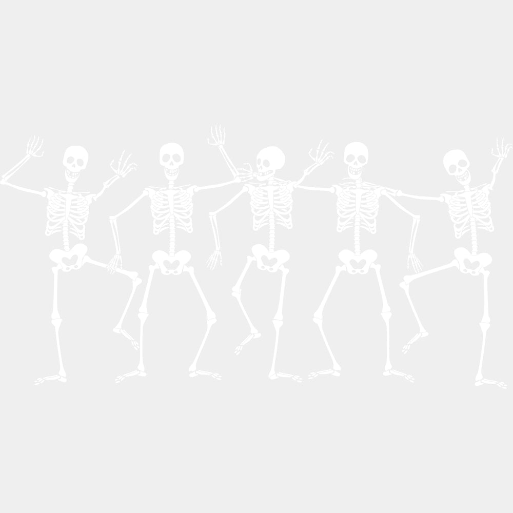 Five Skeletons - Skeleton DTF Transfers ready2transfer Light Color Design (See Imaging)