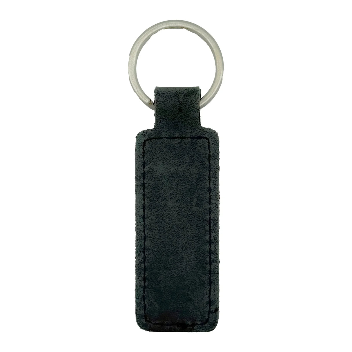 Custom Engraved Leather Keychain – Rectangle