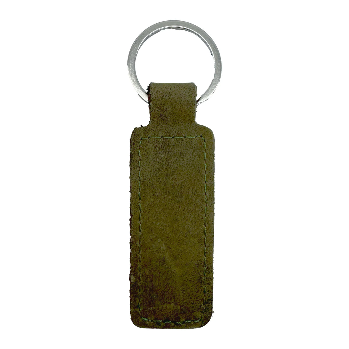 Custom Engraved Leather Keychain – Rectangle