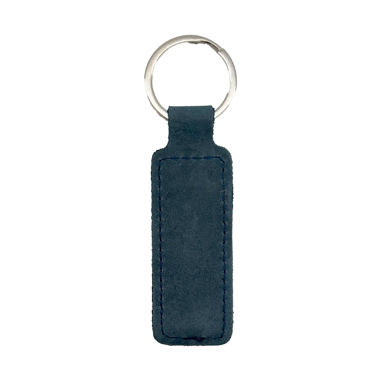 Custom Engraved Leather Keychain – Rectangle
