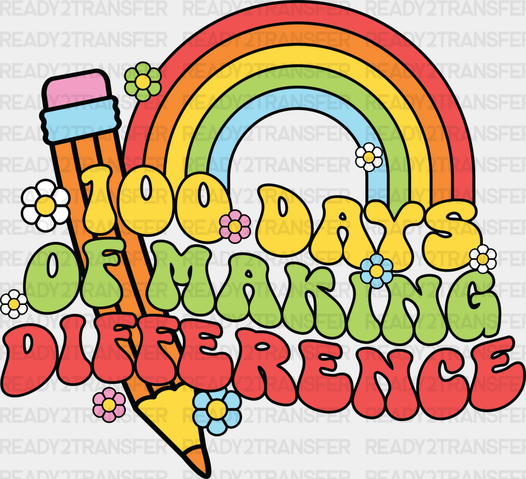 Floral 100 Days Of Making Difference Dtf Transfer Ready2transfer