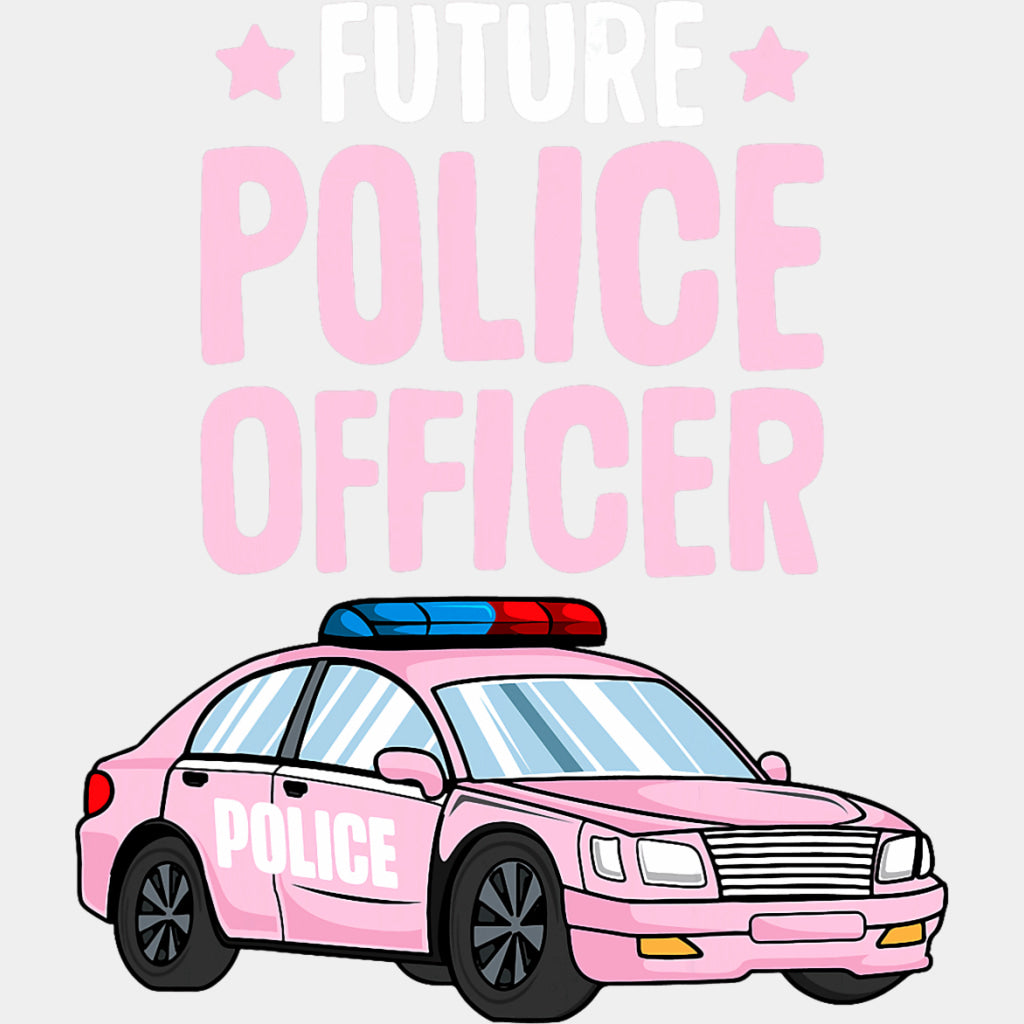 Future Police Officer, Pink Design - Police DTF Transfers ready2transfer Light Color Design (See Imaging)