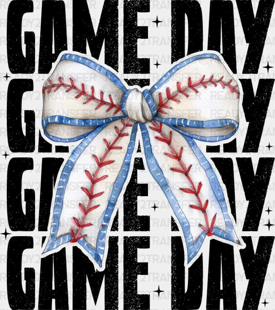 Game Da Blue Ribbon Design - Baseball Dtf Transfer Adult Unisex S & M (10’’) / Dark Color (See