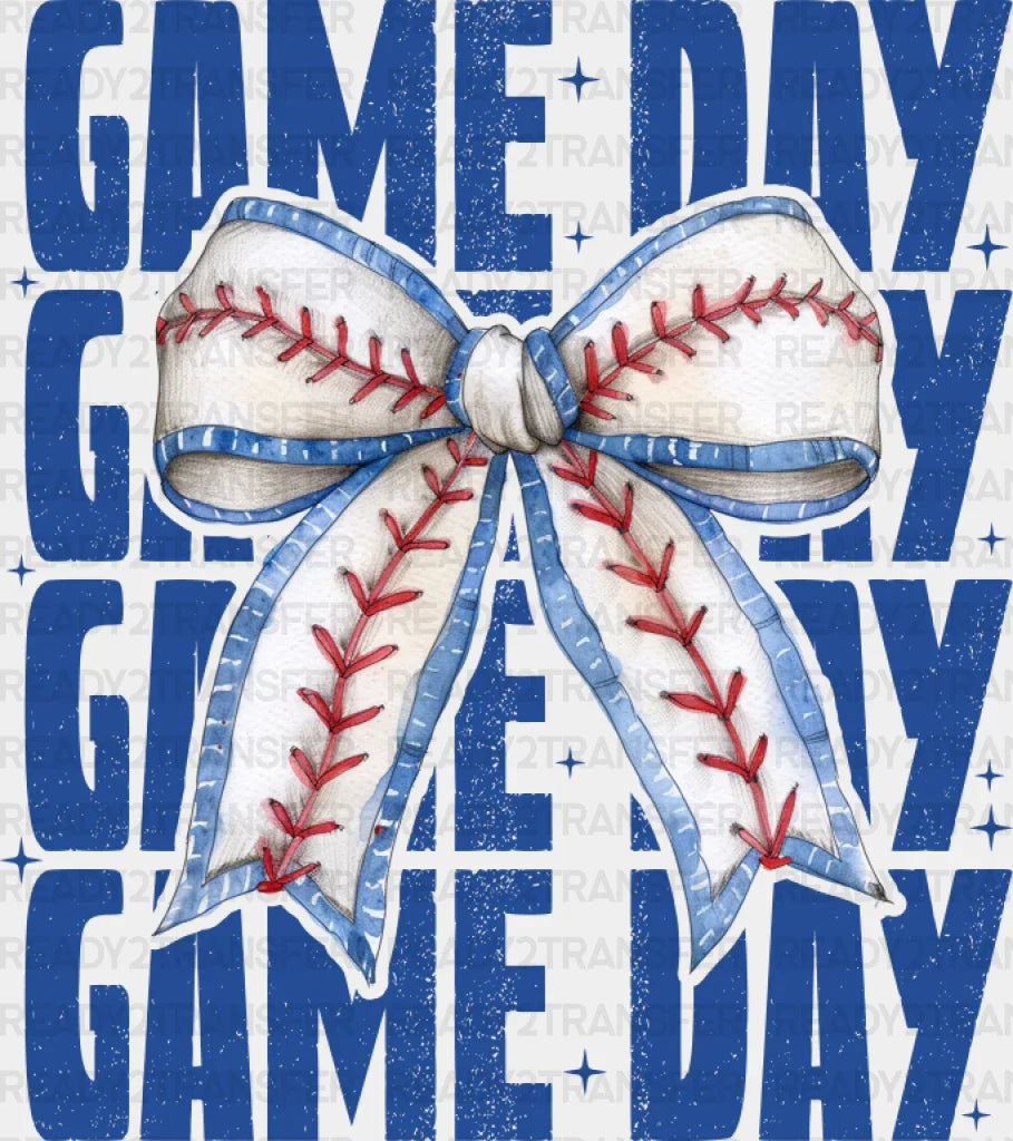 Game Da Blue Ribbon Design - Baseball Dtf Transfer Adult Unisex S & M (10’’) / Light Color (See