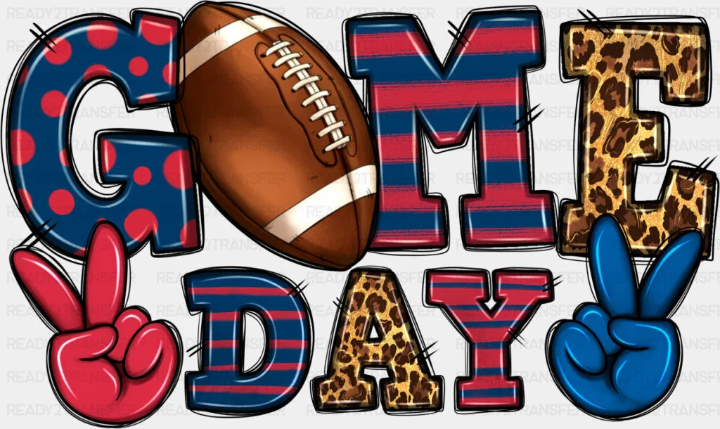 Game Day Peace Sign - Game Day DTF Transfer