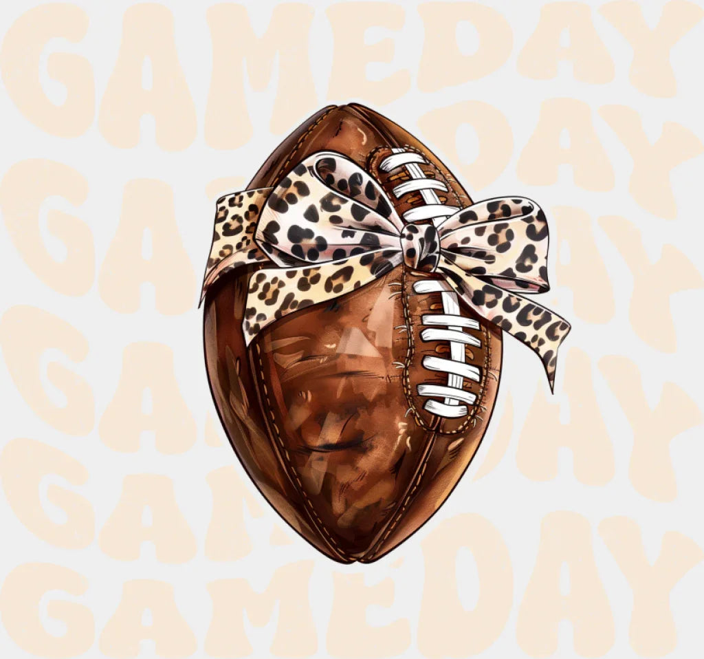 Gameday Football Retro Design - Game Day DTF Transfer Adult Unisex - S & M (10’’) / Light Color Design (See Imaging)