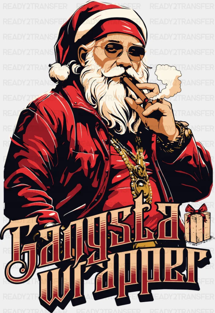 Gangsta Wrapper - Christmas DTF Transfer