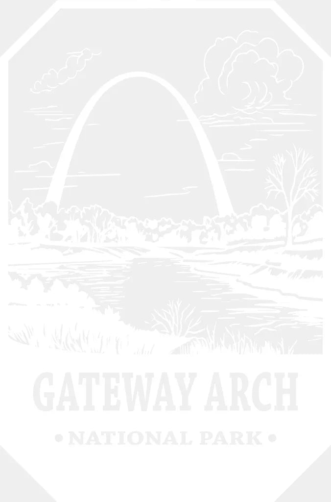 Gateway Arch National Park Design - Parks Dtf Transfers Adult Unisex S & M (10’) / White