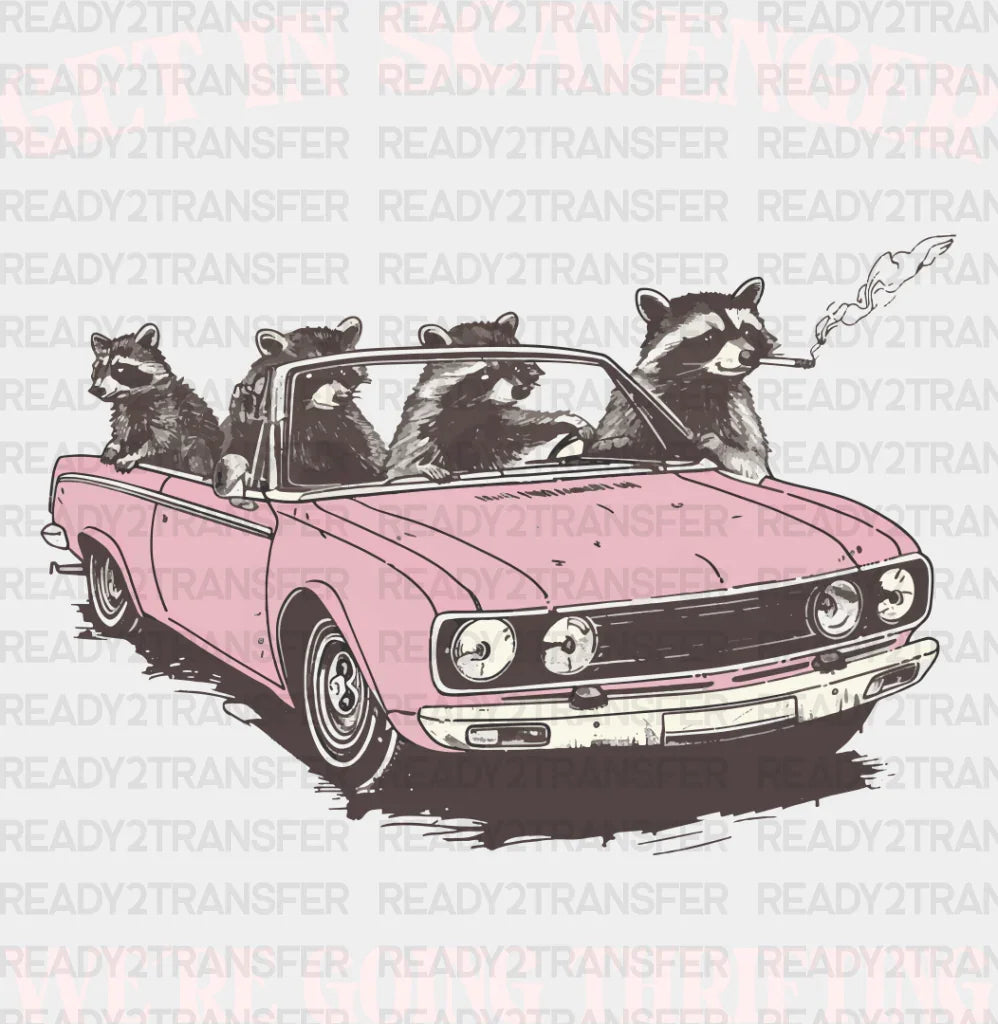 Get In Scavenger We’re Going Thrifting - Funny Dtf Transfer Adult Unisex S & M (10’’) / Light