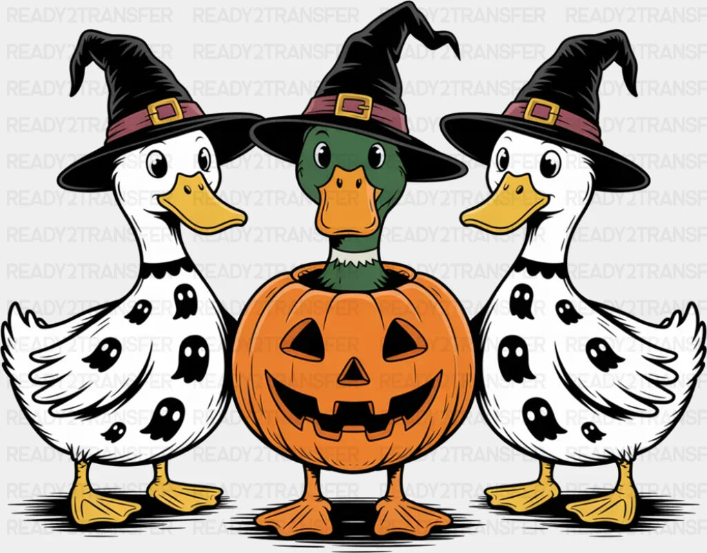 Ghost Ducks - Halloween DTF Transfer ready2transfer