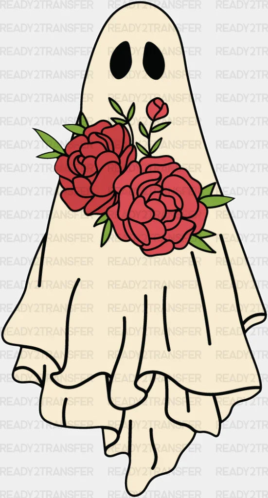 Ghost Rose DTF Transfer ready2transfer