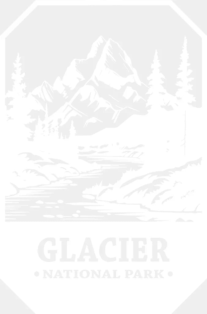 Glacier National Park Design - National Parks DTF Transfers ready2transfer White