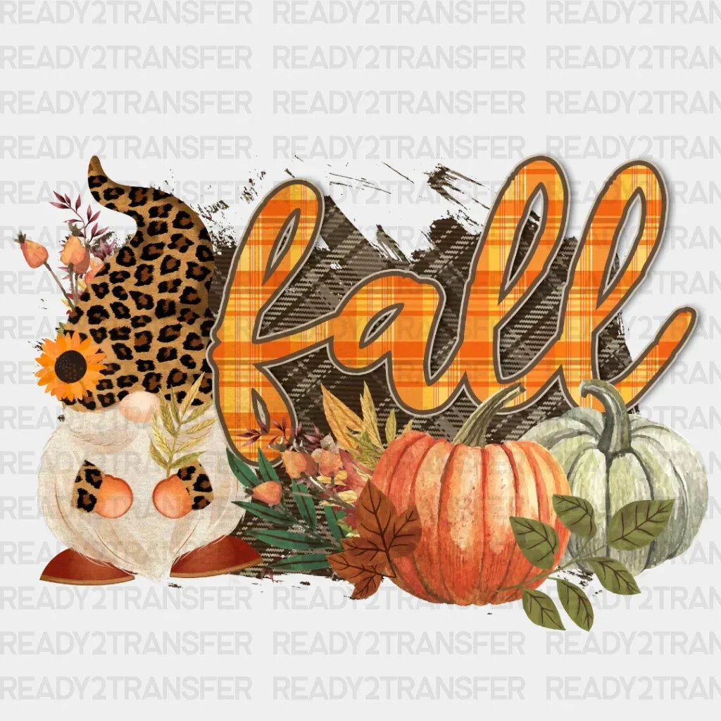Gnome Fall Pumpkin Season DTF Transfer ready2transfer