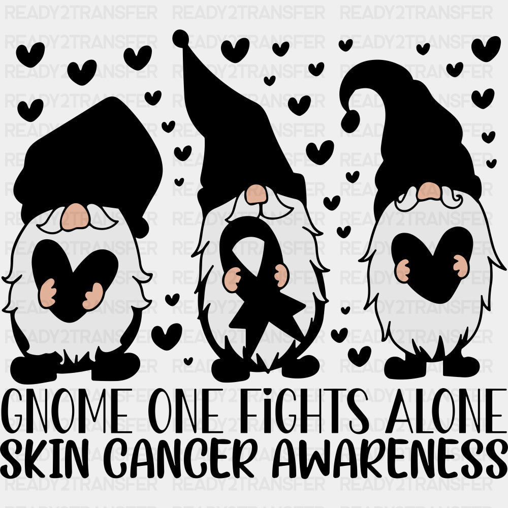 Gnome One Fights Alone - Melanoma DTF Transfers