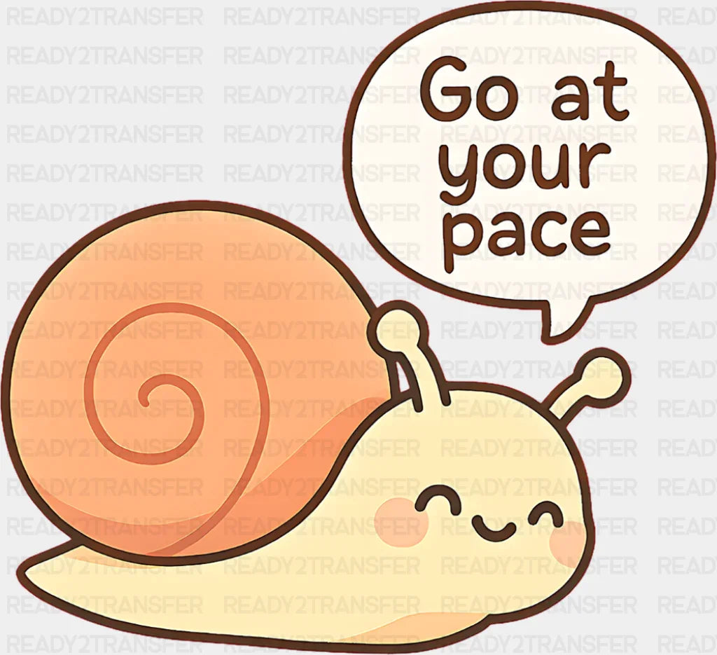 Go At Your Pace - Minimal UV Sticker Permanent UV DTF Decal