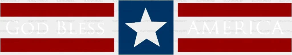 God Bless America 4Th Of July Dtf Heat Transfer Independence Day Design Fourth