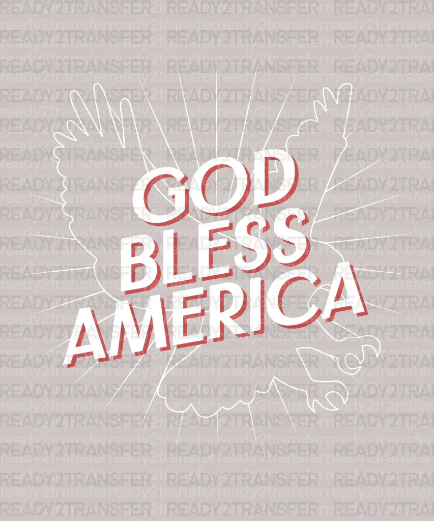 GOD BLESS AMERICA DTF Transfer - ready2transfer